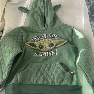 Green Kids Hoodie - Small But Mighty
